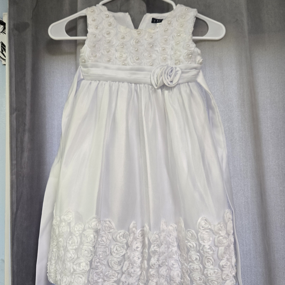 Elegant White Kids Dress